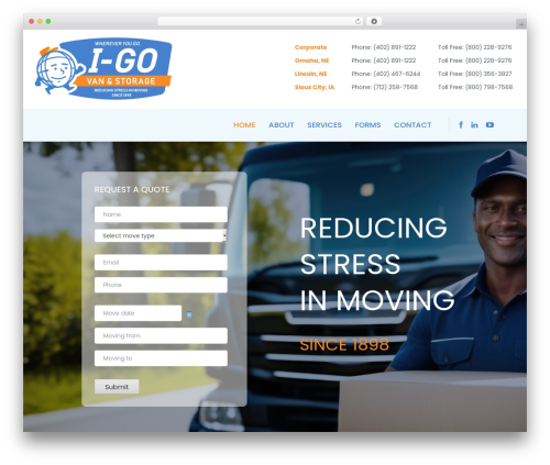 cherry WordPress theme - igovanandstorage.com