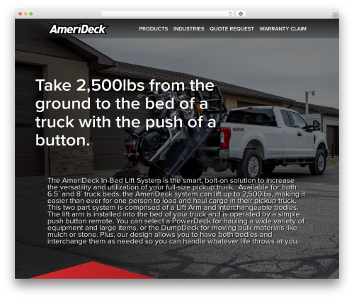 Divi WordPress theme - amerideckproducts.com