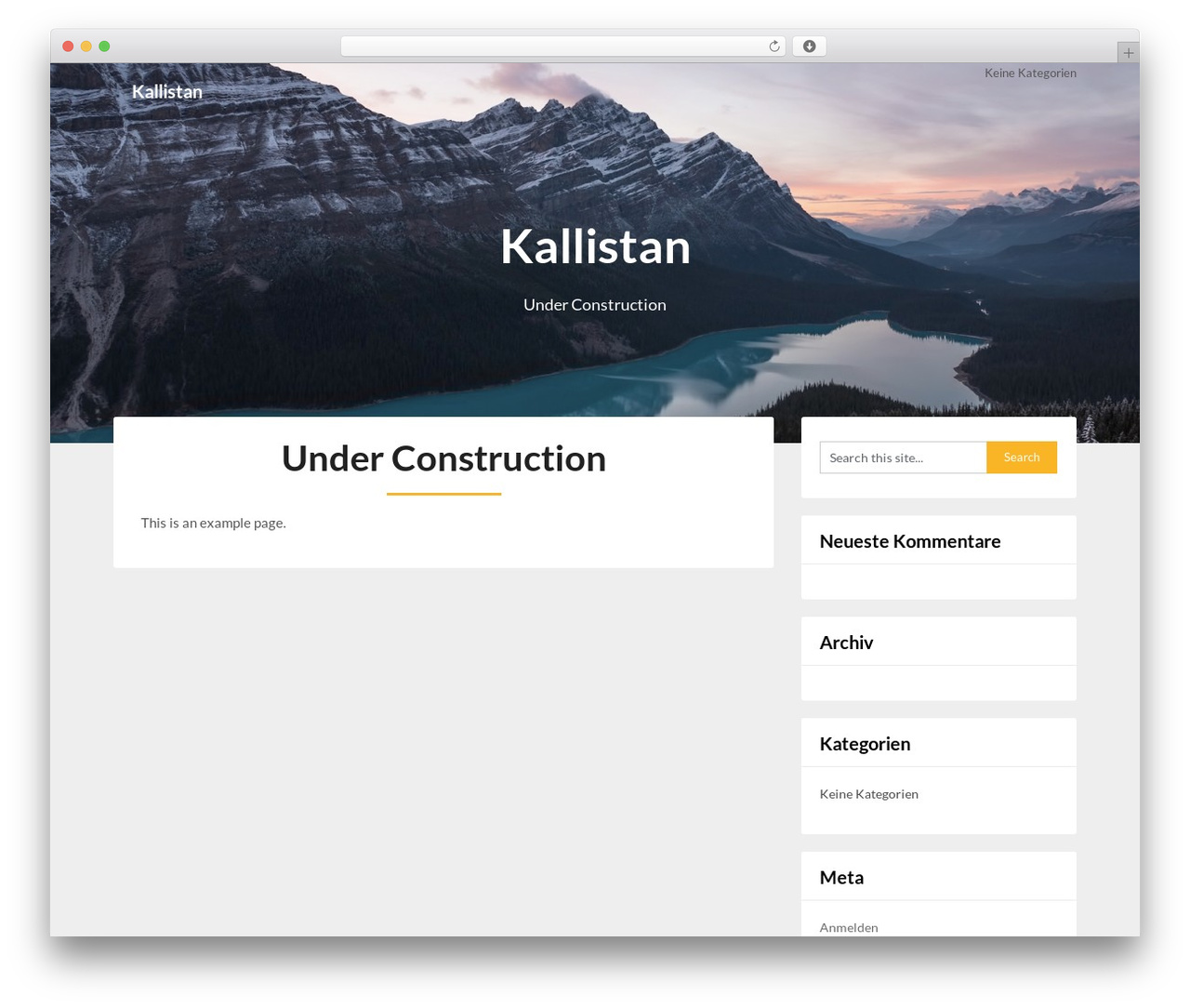 WordPress theme Adaptable Notes - kallistan.org