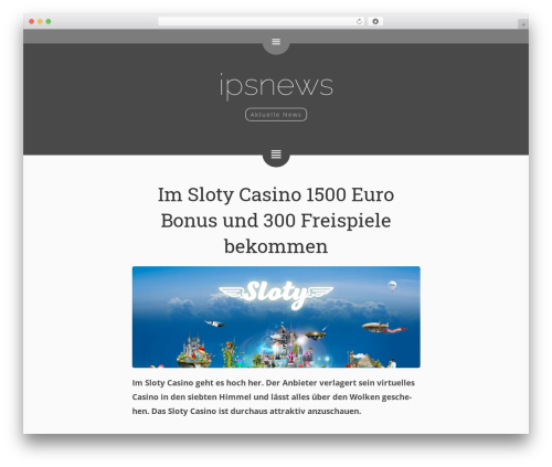 WordPress theme e.nigma 2015 - ipsnews.de