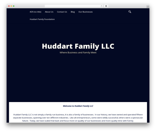 WordPress theme Fast Press - huddartfamily.com