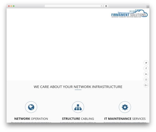 WordPress theme Solutions - firmamentsolutions.com
