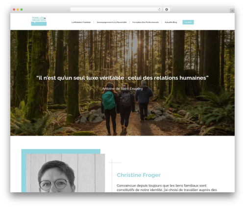 WordPress website theme Divi - famillesenmediation.com