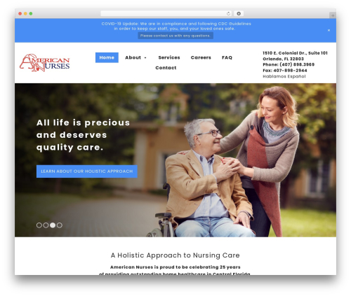 WordPress website theme Mega Theme - americannurses.org