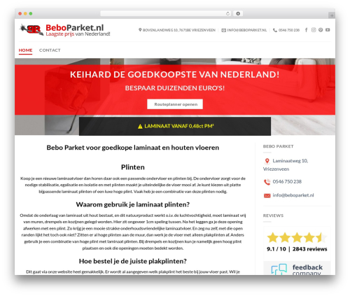 BEBO WordPress theme - vloeractie.com