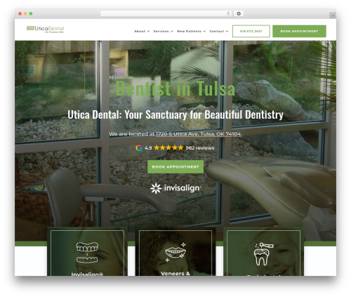 Divi theme WordPress - uticadental.com