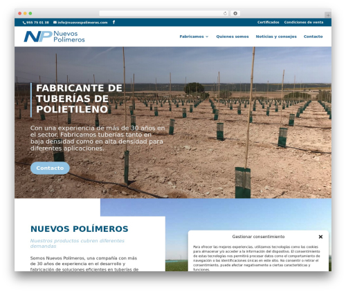 Divi WordPress theme - nuevospolimeros.com