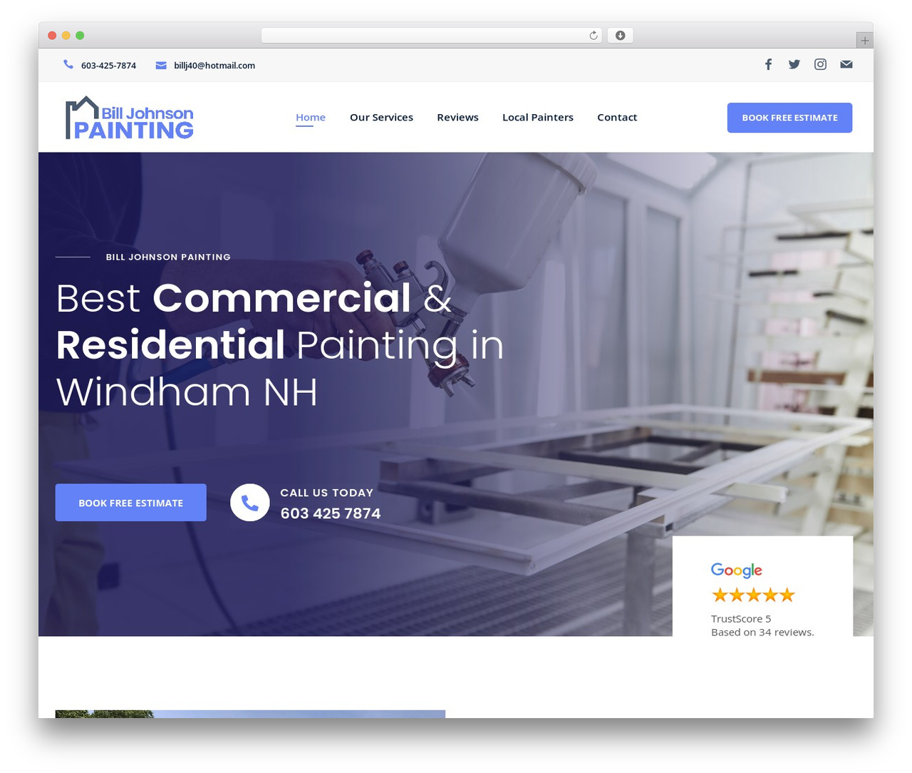 Moppers WordPress theme - bjohnsonpainting.com