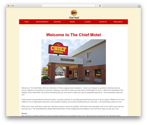 Responsive Pro top WordPress theme - thechiefmotel.com