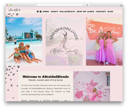 Theme WordPress Showit - abraidedblonde.com