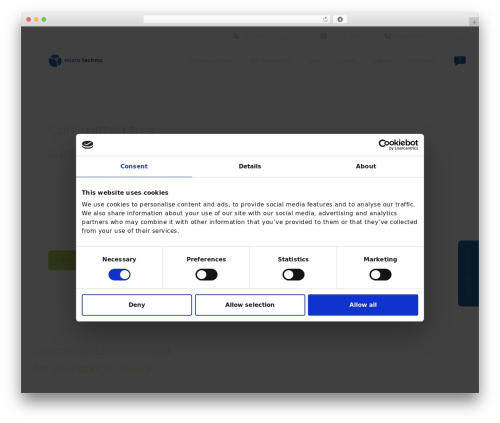 Uncode WordPress website theme - micro-technic.com