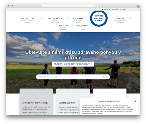 WordPress theme Divi - nordicwalkingpoint.cz