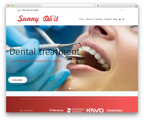 WordPress theme Denta - sunnydent24.com