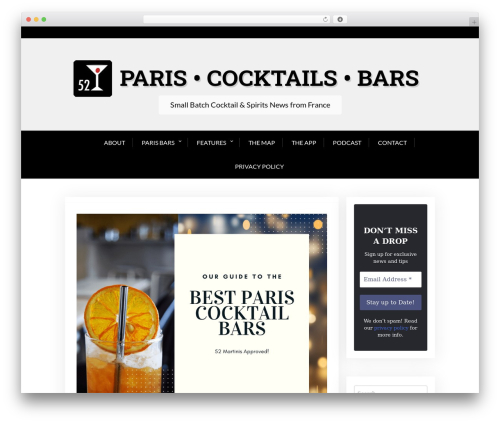 X Blog WP theme - 52martinis.com
