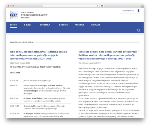 ZDPDS WordPress theme - zdpds.si