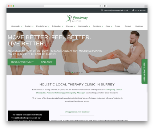 AWS Custom Theme theme WordPress - westwayclinic.co.uk