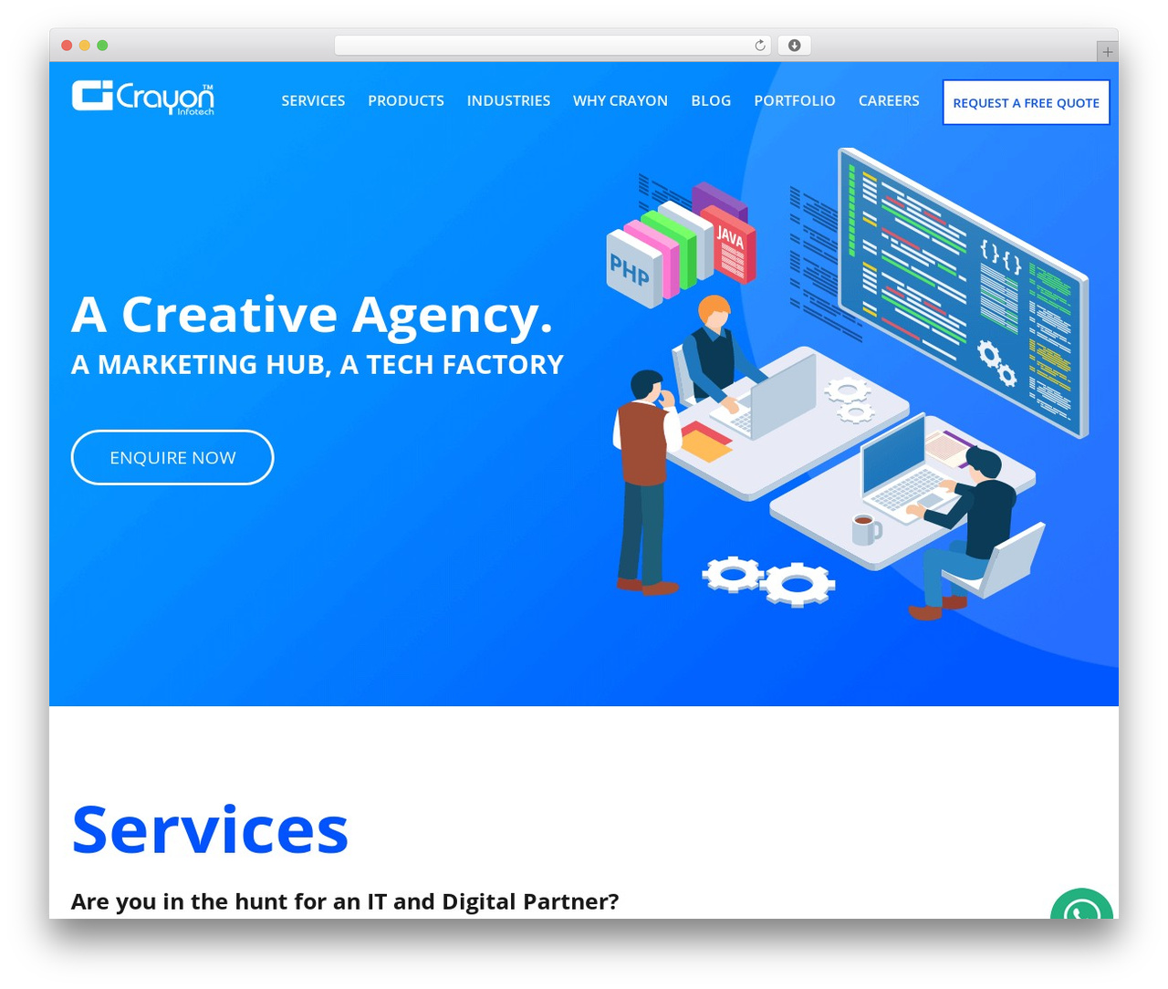 crayon WordPress theme - crayoninfotech.com