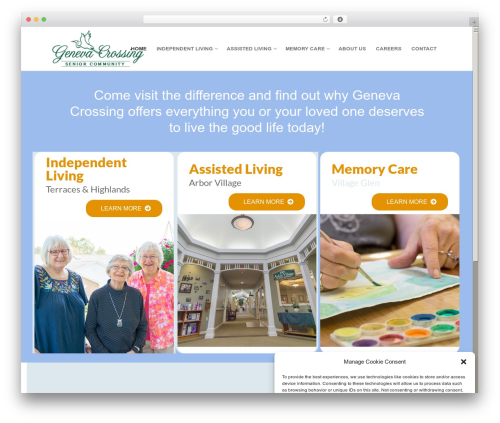 Customify WordPress theme - genevacrossing.com