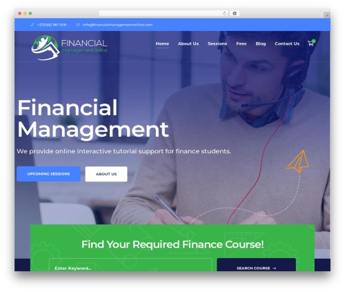 Edukul WordPress theme - financialmanagementonline.com