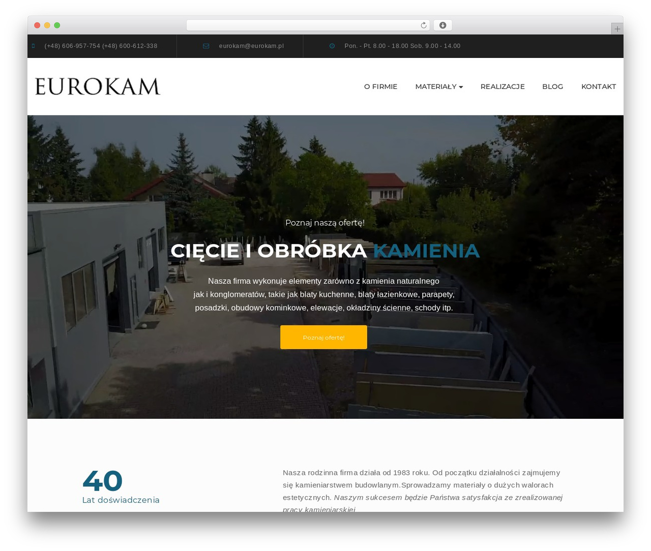 G5Plus Ruby Build WordPress theme - eurokam.pl
