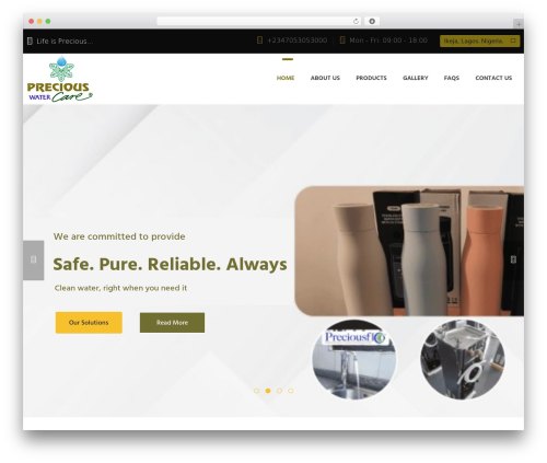 Induscity vc addons WordPress plugin - preciouswatercare.com