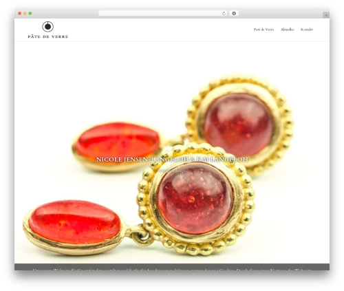pdv WordPress theme - pate-de-verre.de