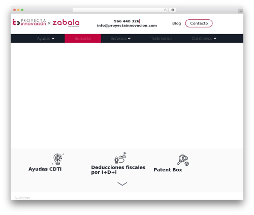 Proyecta Theme WordPress theme - proyectainnovacion.com
