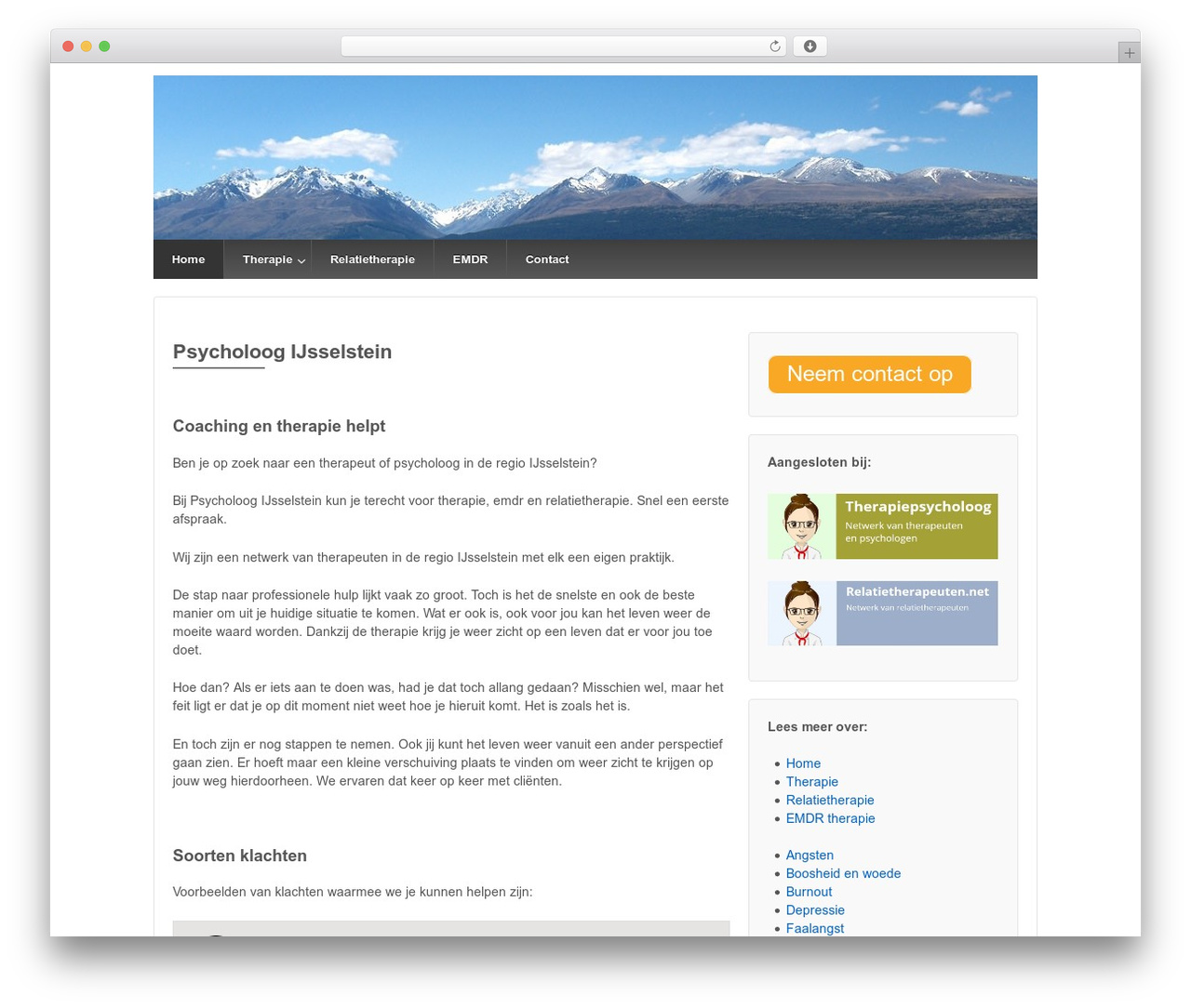 Responsive Pro WordPress website theme - psycholoogijsselstein.com