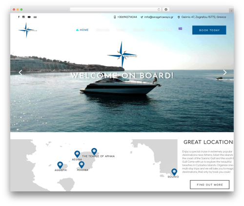 Theme WordPress WaveRide - www.seagetaways.gr