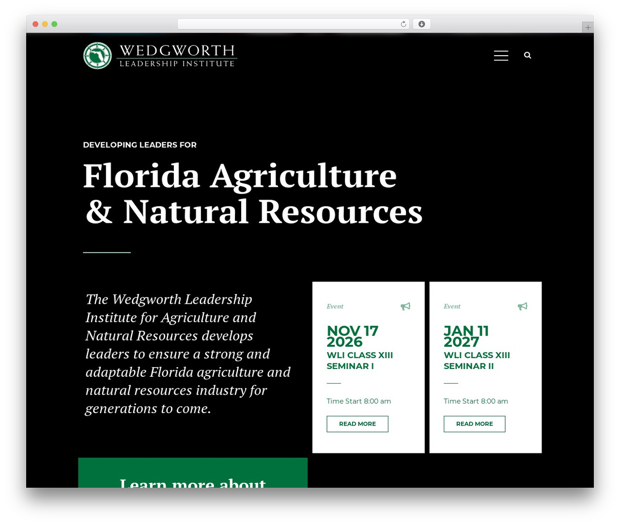 Wizeedu theme WordPress - wedgworthleadership.com