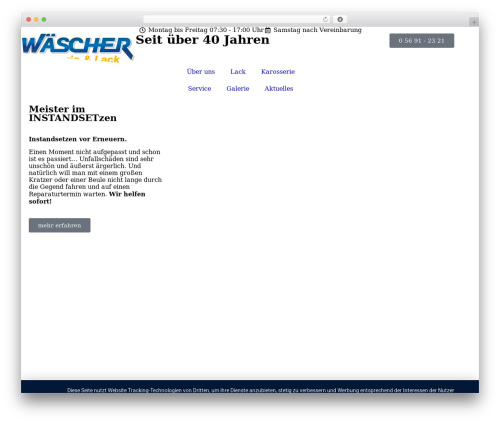 WordPress theme Elementor Hello Theme - waescher-lackiererei.de