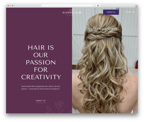 WordPress theme HFL - bristolweddinghair.co.uk