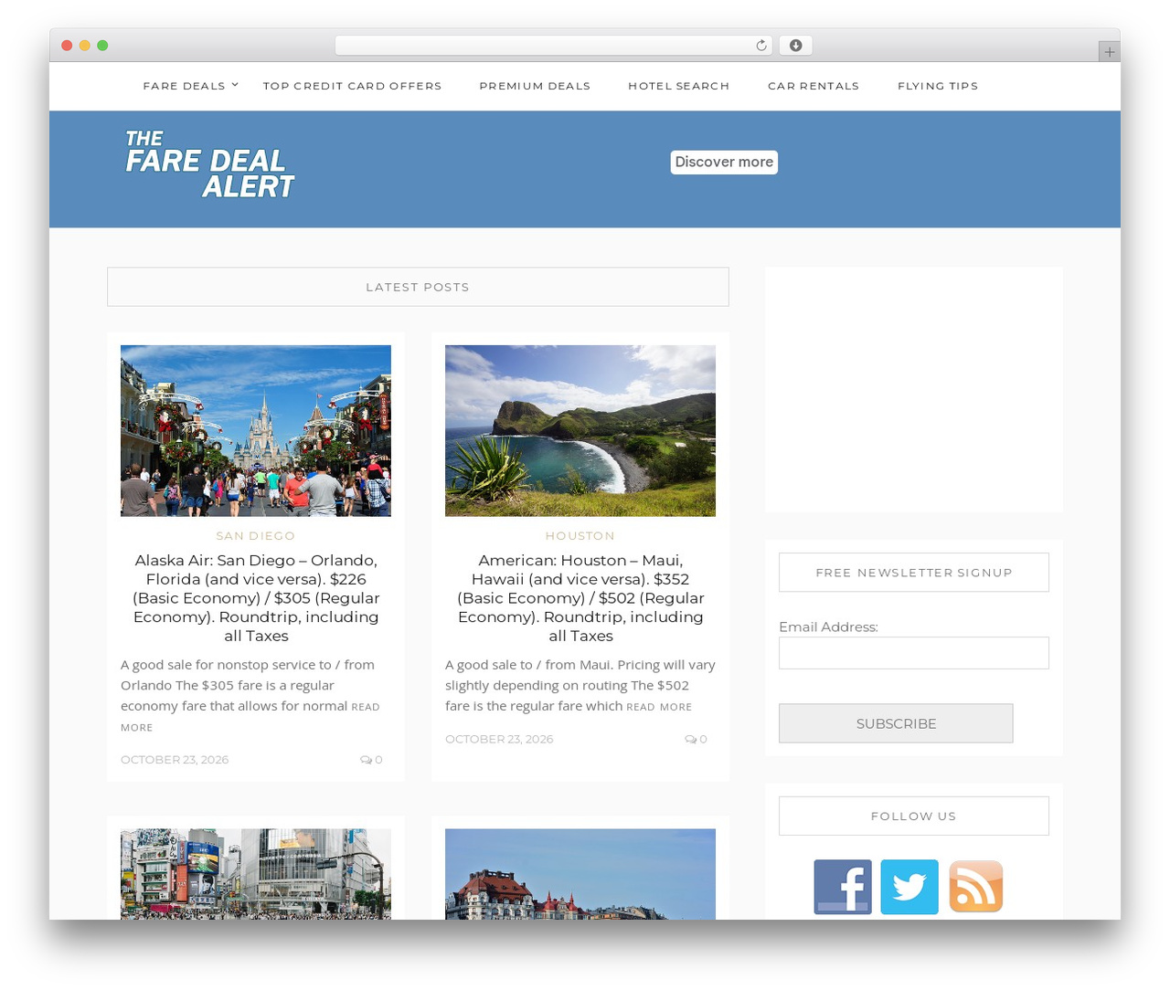WordPress theme Notumn - faredealalert.com WordPress theme Notumn - faredealalert.com