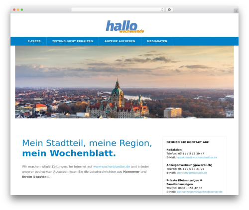 WP theme Newspaper - wochenblaetter.de
