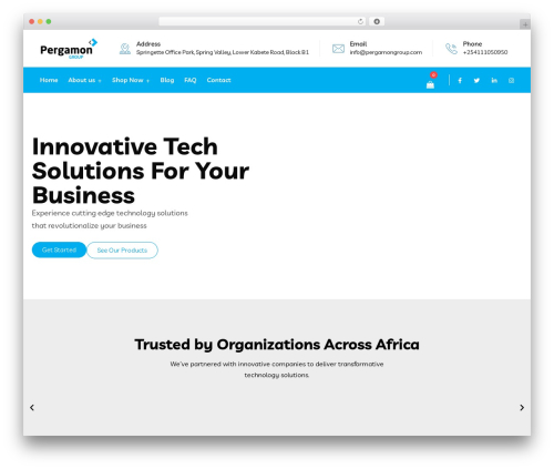 Braintech WordPress website theme - pergamongroup.com