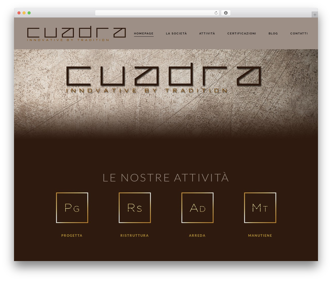 Bridge WordPress theme - cuadra.swiss