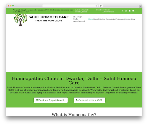 CliLab theme WordPress - sahilhomoeocare.com
