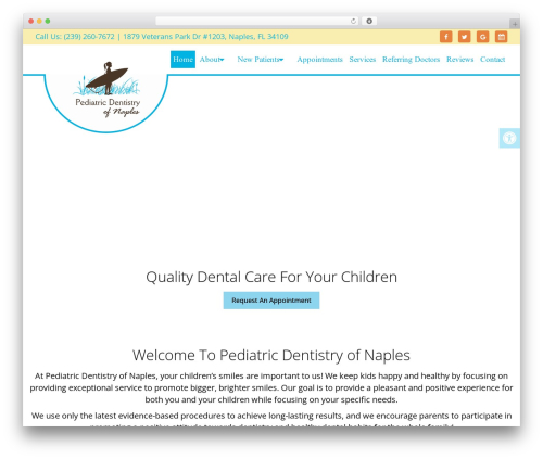 Parent Theme WordPress theme design - pediatricdentistryofnaples.com