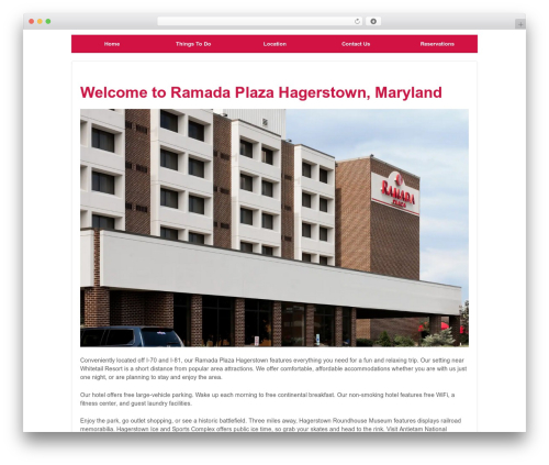 Responsive Pro theme WordPress - ramadaplazahotelhagerstown.com