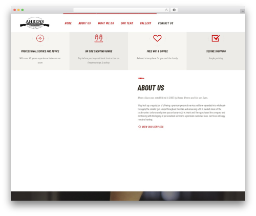 Tacticool WordPress theme - ahrensguns.com