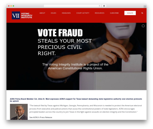 Charitable pro WordPress plugin - votingintegrityinstitute.org