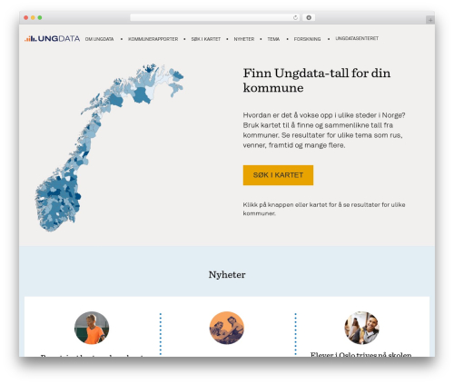 WordPress theme Ungdata - ungdata.no