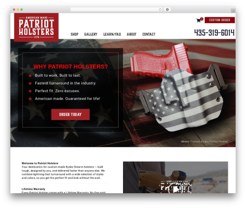 DSL Creative Theme WordPress theme - patriotholsters.com