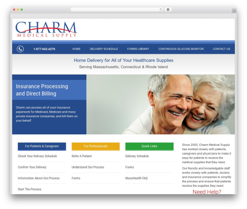 EWM Framework theme WordPress - charmmedical.com