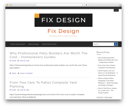 Friendly Lite WordPress theme - fix-design.com
