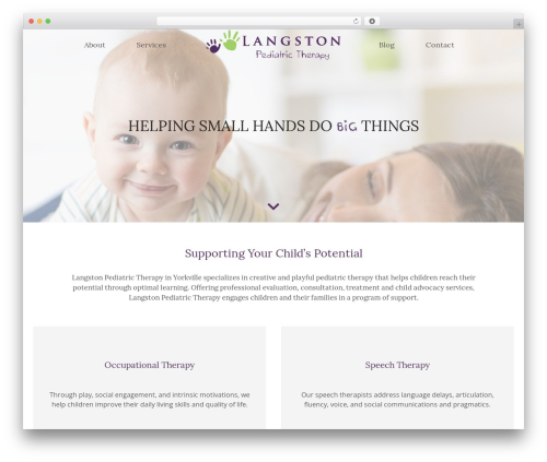 Idea Framework WordPress theme - langstonpediatrictherapy.com