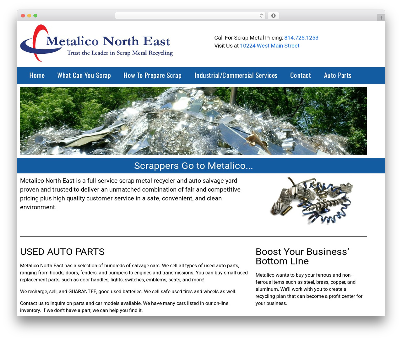 Magic Elementor WordPress theme - metaliconortheast.com