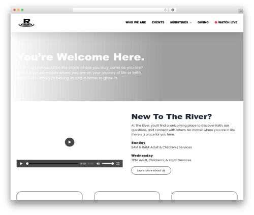 Theme WordPress Avada - theriver.church