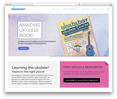 WordPress theme Clever Course - ukulology.com