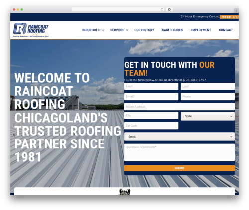 WordPress theme Beaver Builder Theme - raincoatroofing.com